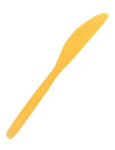 Egyéb Műanyag kés, sárga, 10 db/csomag