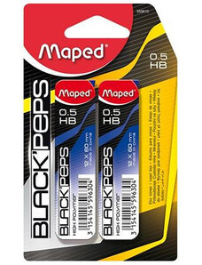 Ironbetét, ironbél 0,5 HB, 2x12 db, Maped Black Peps