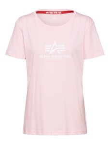ALPHA INDUSTRIES Póló rózsaszín / fehér