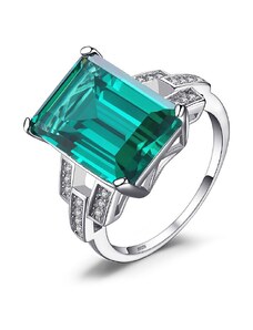 EdenBoutique Royal Green Gem ezüst gyűrű