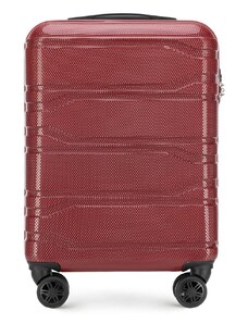 Polikarbonát kabin bőrönd Wittchen, piros, polikarbonát