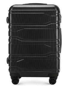 Polikarbonát közepes bőrönd Wittchen, fekete, polikarbonát
