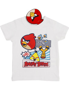 Angry Birds fehér póló fiúknak