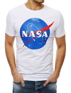 Stock Egyedi férfi fehér póló NASA felirattal vrx4100