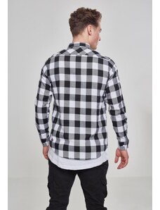 UC Men Plaid flannel shirt blk/wht