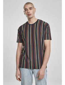 UC Men Printed Oversized Retro Striped Midnight Blonde/Tan T-Shirt