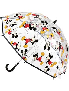 DISNEY Átlátszó fekete esernyő - Mickey Mouse