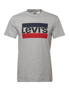 LEVI'S  Póló 'Sportswear Logo Graphic' kék / szürke melír / piros