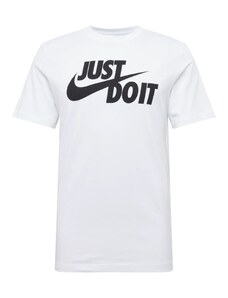 Nike Sportswear Póló 'Swoosh' fekete / piszkosfehér