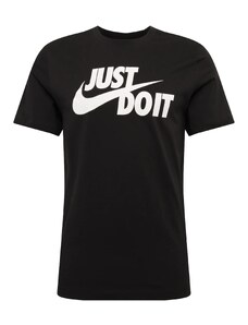 Nike Sportswear Póló 'Swoosh' fekete / fehér