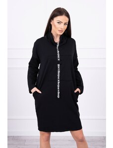 KS Hosszú pulóver vagy ruha fekete színben 0153