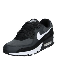 Nike Sportswear Rövid szárú sportcipők 'AIR MAX 90' szürke / fekete / fehér