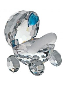 Kis kristály babakocsi Preciosa 1161 83 kék