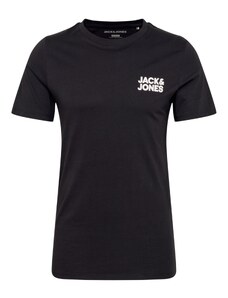 JACK & JONES Póló fekete / fehér