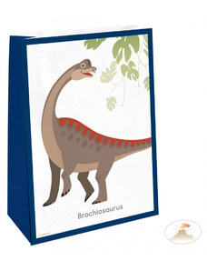 Dinoszaurusz papírzacskó 4 db-os