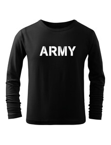 DRAGOWA Gyerek hosszú ujjú póló Army, fekete
