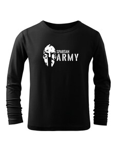 DRAGOWA Gyerek hosszú ujjú póló Spartan army, fekete