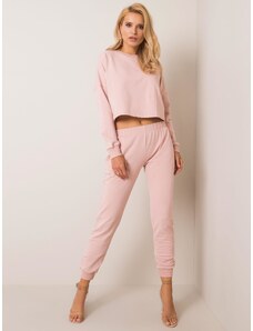 Fashionhunters RUE PARIS Piszkos rózsaszín női szett
