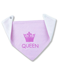 BABY´S WEAR Nyálkendő babáknak - Queen, rózsaszín