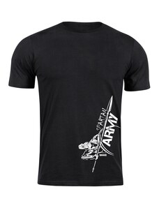 DRAGOWA rövid póló spartan army Myles, fekete 160g/m2