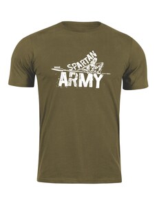DRAGOWA rövid póló spartan army Nabis, oliva 160g/m2