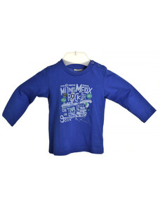 Mexx kék, hosszú ujjú bébi fiú póló – 80