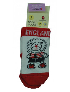 Ladybird uniszex England zokni oroszlános/focis - 1 év