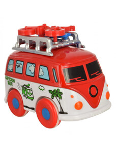 Jono Toys Kids Fun lendkerekes utazó busz – piros
