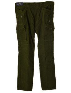 Ralph Lauren sötétzöld, bársonyos férfi nadrág – W36 L32