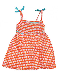 Tricky Tracks narancssárga, nyári lányka ruha