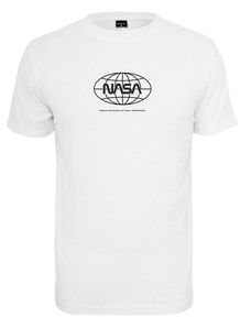 Urban Classics NASA férfi pólók Globe, fehér