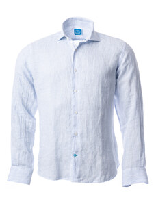 Panareha PHUKET Striped Linen Shirt light blue