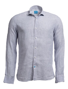 Panareha KRABI Checked Linen Shirt grey