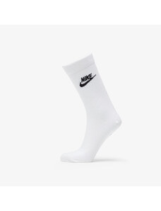 Férfi zoknik Nike Sportswear Everyday Essential Crew Socks 3-Pack White/ Black