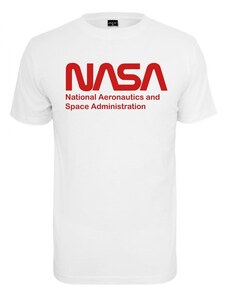 Urban Classics NASA férfi póló Wormlogo, fehér