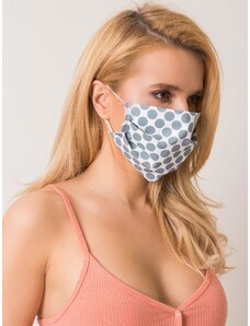 Fashionhunters White and graphite protective mask
