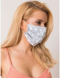 Fashionhunters Grey and white protective mask