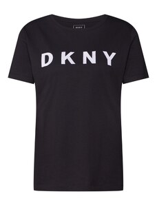 DKNY Póló 'FOUNDATION' fekete / fehér