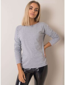 BASIC Szürke női póló kivágással a háton RV-BZ-5890.10-grey