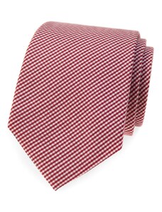 Avantgard Pamut nyakkendő bordó csíkkal