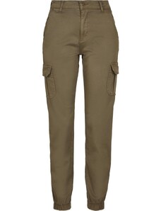 UC Ladies Women's high-waisted cargo trousers olive