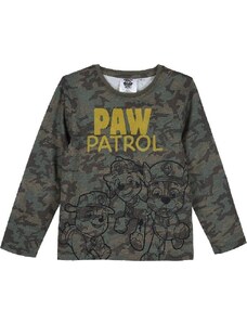 PAW PATROL Terepszínű khaki hosszú fiú póló