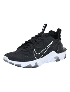 Nike Sportswear Rövid szárú sportcipők 'REACT VISION' fekete / fehér