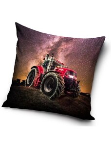 Traktor párna díszpárna piros