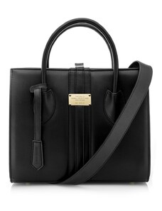 Alexandra K Vegan Leather Handbag 1.6.1 Maxi - Black Ink Corn