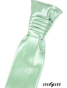 Avantgard Finom zöld esküvői nyakkendő díszzsebkendővel