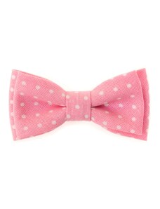 Avantgard Fiúk rózsaszín nyakkendő, fehér pöttyökkel