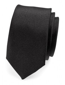 Avantgard SLIM fekete nyakkendő MAT