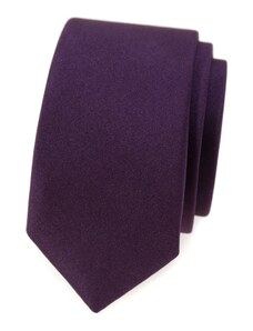 Avantgard Lila keskeny nyakkendő, matt felülettel