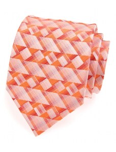 Avantgard Férfi mintás nyakkendő narancssárga háromszög
